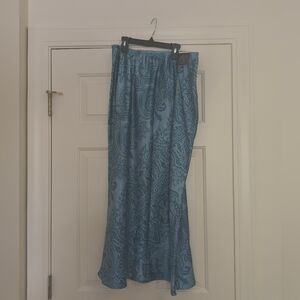 Venezia Teal Paisley Maxi Skirt